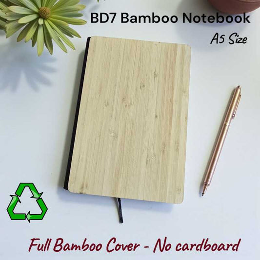 BD7 Bamboo Notebook, White Paper