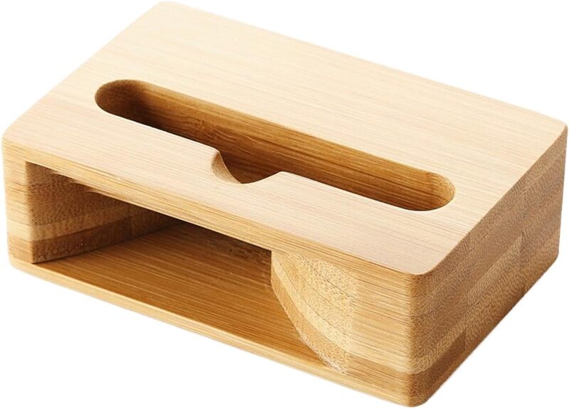D10 Bamboo Handicraft Mobile Stand Cum Sound Enhancer